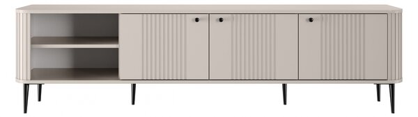 Szafka RTV Vesper 3D 187 cm - kaszmir / czarne nogi