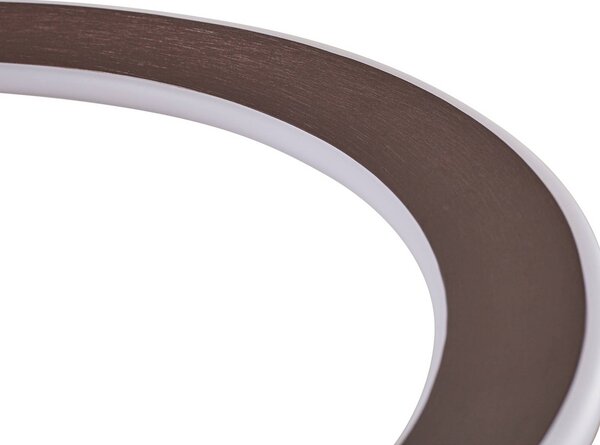 Lampa wisząca Eldra Lucande, możliwość ściemniania, brązowy / rdzawy, salon / jadalnia, metal, nowoczesny