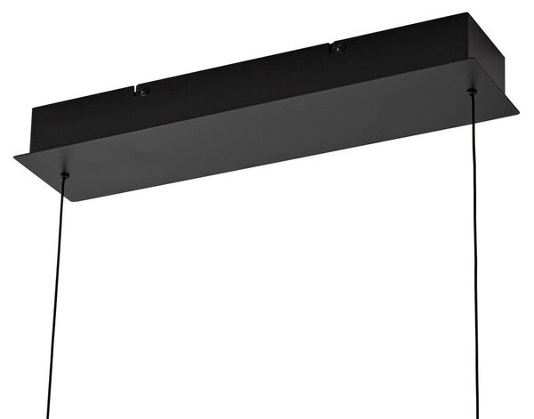 Lampa wisząca Emara Lucande, możliwość ściemniania, jasne drewno, salon / jadalnia, drewno, design