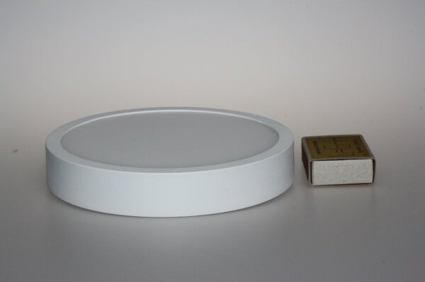 PP P 802/18W WH PLAFON BIAŁY NOWOCZESNA LAMPA SUFITOWA NATYNKOWA śr.19cm LED 18W 3000K 1380lm=100W WYS.2,3CM
