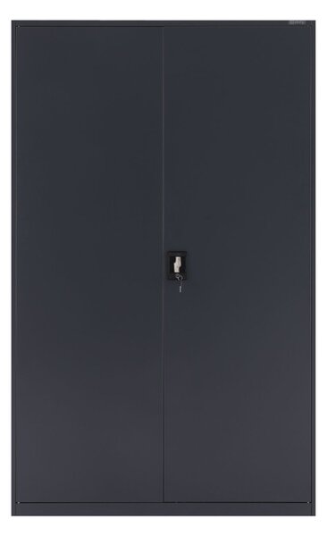 Metalowa szafa zamykana na klucz do biura 185x115 cm Essen: antracytowa