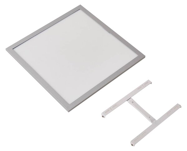 Panel LED Livel Lindby, aluminiowy / szary / cynkowy, kuchnia, aluminium, nowoczesny