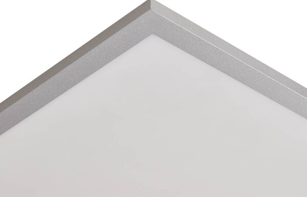 Panel LED Livel Lindby, aluminiowy / szary / cynkowy, kuchnia, aluminium, nowoczesny