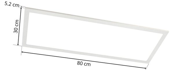 Panel LED Livel Lindby, możliwość ściemniania, aluminiowy / szary / cynkowy, kuchnia, aluminium, nowoczesny
