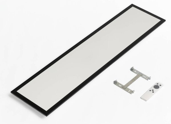 Briloner Panel LED Piatto CCT, możliwość ściemniania, czarny, salon / jadalnia, metal, nowoczesny