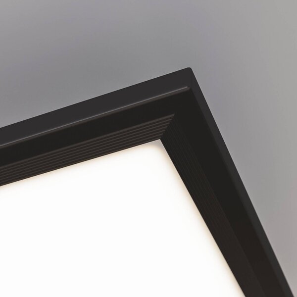 Briloner Panel LED Piatto CCT, możliwość ściemniania, czarny, salon / jadalnia, metal, nowoczesny