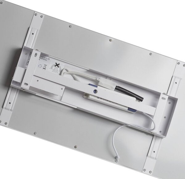Briloner Panel LED Piatto, czujnik, 119,5 x 29,5 cm Piatto, biały / opal, przedpokój, metal, nowoczesny