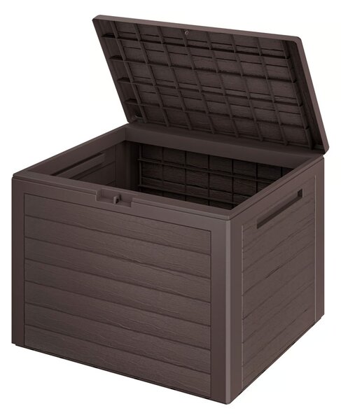 Pojemnik do przechowywania WOODEBOX, 190L, 78x44x55cm, ciemny brąz Prosperplast