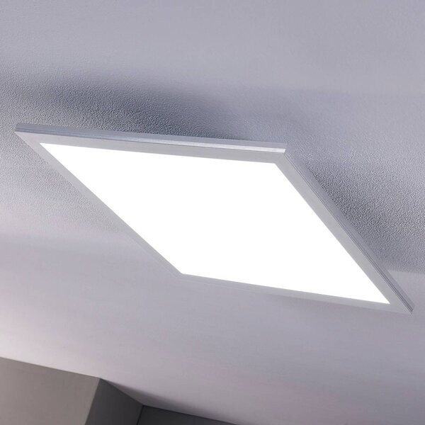 Panel LED Livel Lindby, możliwość ściemniania, aluminiowy / szary / cynkowy, kuchnia, tworzywo sztuczne, nowoczesny