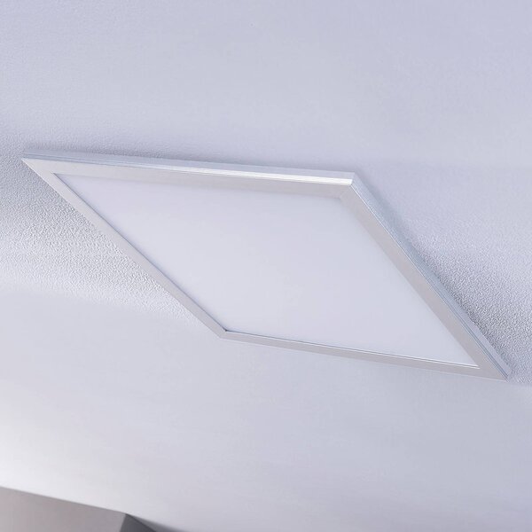 Panel LED Livel Lindby, możliwość ściemniania, aluminiowy / szary / cynkowy, kuchnia, tworzywo sztuczne, nowoczesny