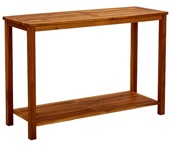 Ogrodowy stolik konsolowy, 110x40x75 cm, lite drewno akacjowe