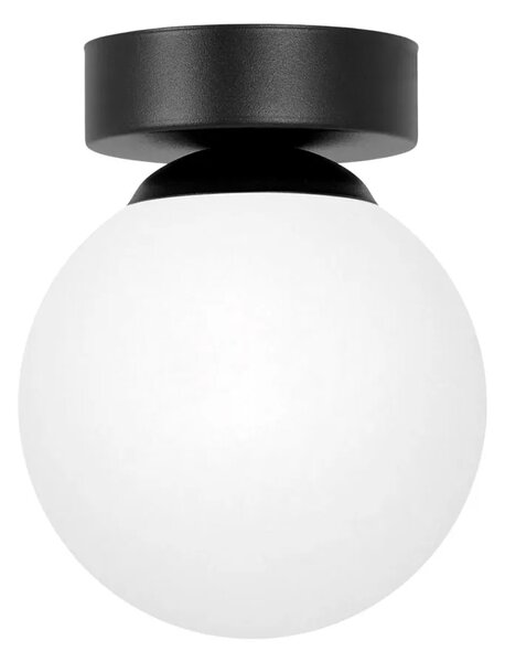 Biała lampa sufitowa szklana kula 8C A687 C7-C14