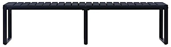 Czarna ławka ogrodowa 180 cm N2-E73