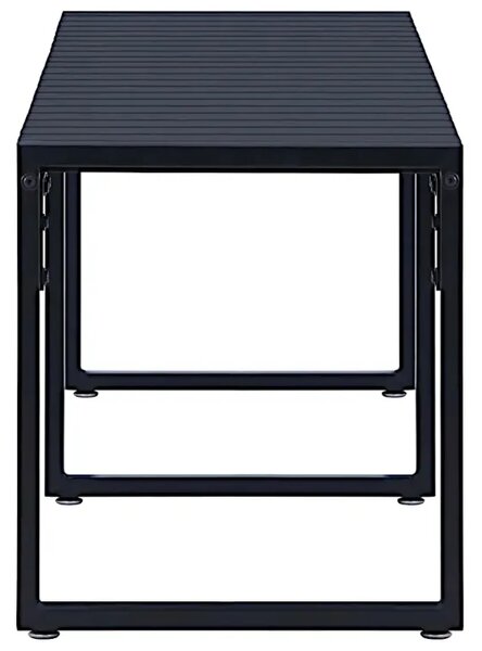 Czarna ławka ogrodowa 180 cm N2-E73
