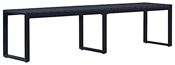 Czarna ławka ogrodowa 180 cm N2-E73