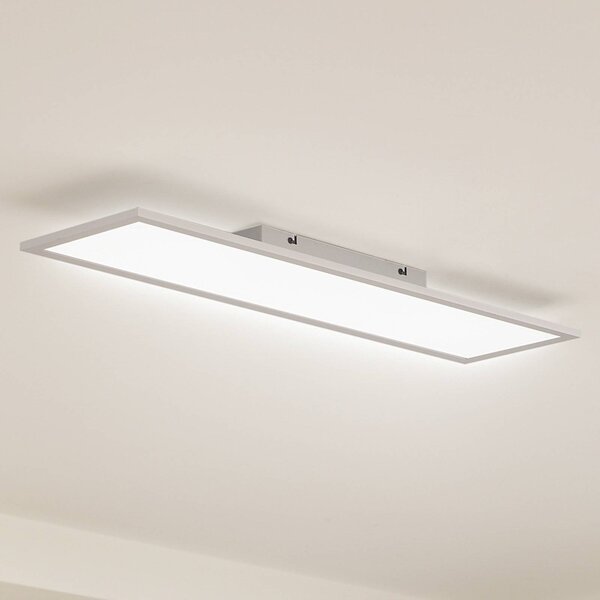 Lindby Panel LED Enhife, biały, 80 x 20 cm, metal, 4000 K
