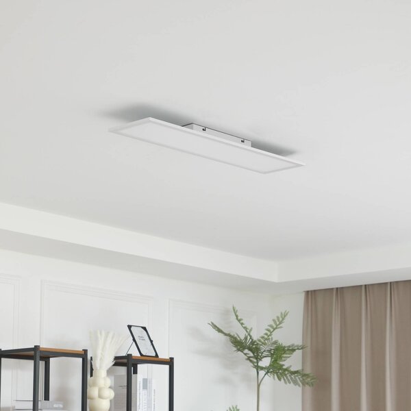 Lindby Panel LED Enhife, biały, 80 x 20 cm, metal, 4000 K