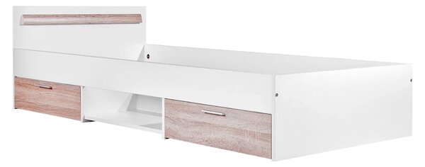 Dziecięce łóżko z szufladami i zagłówkiem 90x200 B3-C07