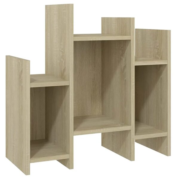 Geometryczny regał otwarty z 8 półkami dąb sonoma L3-R22