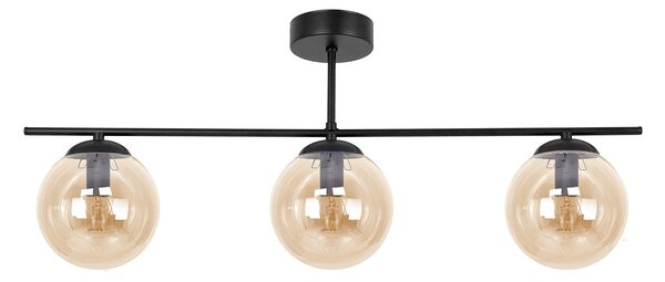 Bursztynowa potrójna lampa sufitowa w stylu loft 9X A705 L7-S10