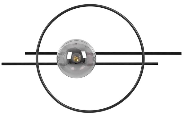 Czarno-grafitowy industrialny geometryczny kinkiet - 3X A722 D4-W37
