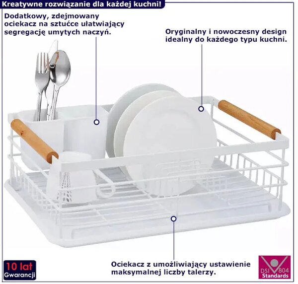 Jednopoziomowa metalowa suszarka do naczyń S3-P68