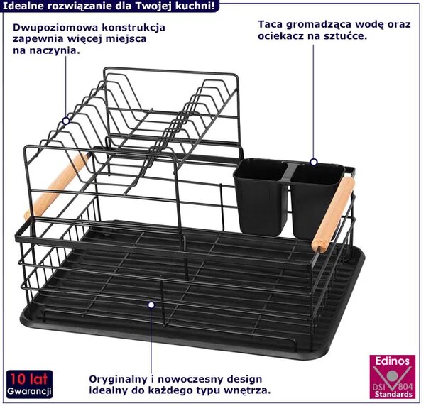Stojąca dwupoziomowa suszarka do naczyń W4-P30