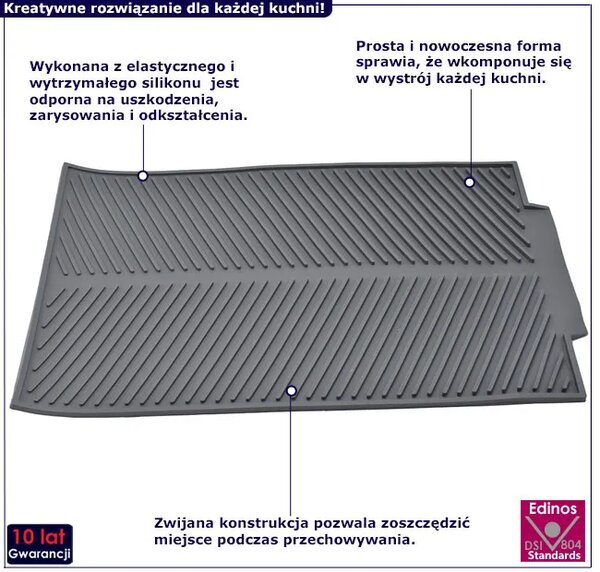 Silikonowa Zwijana Suszarka Do Naczyń R4-K94