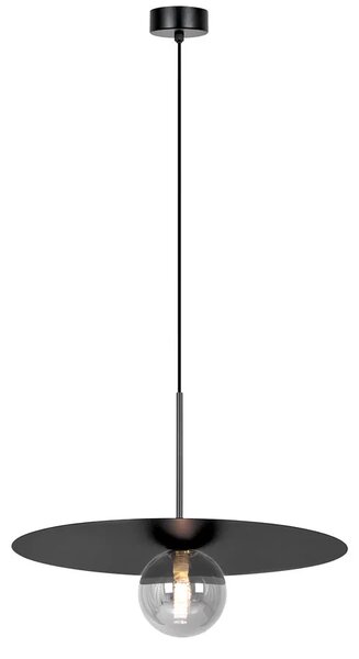 Lampa wisząca ze szklanym kloszem i metalową osłonką - A700 P3-W63