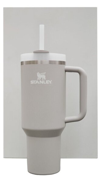 Jasnoszary termos ze stali nierdzewnej ze słomką 890 ml Quencher H2.O FlowState™ Tumbler Ash – Stanley