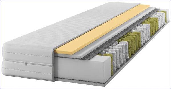 Materac Kieszeniowy Z Pianką Visco 120X200 E2-D42