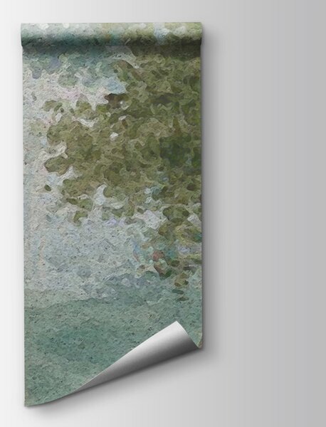 Fototapeta Akwarela przedstawiająca drzewa i rzekę, Fototapety Natura, Popularne Fototapety, t00856v1 - Tapeko.pl