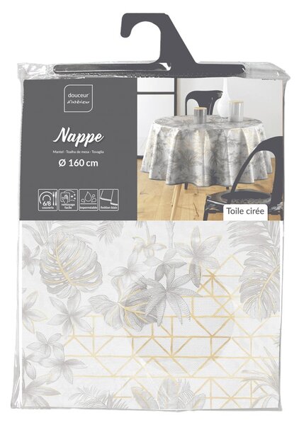 Obrus zmywalny ø 160 cm Coconut – douceur d'intérieur