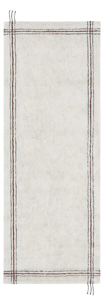 Kremowy bawełniany chodnik tkany ręcznie odpowiedni do prania 80x230 cm Cuisine Natural – Lorena Canals