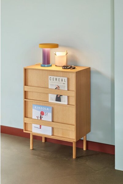 Fioletowa lampa stołowa LED ze ściemniaczem (wysokość 25 cm) Magic – Hübsch