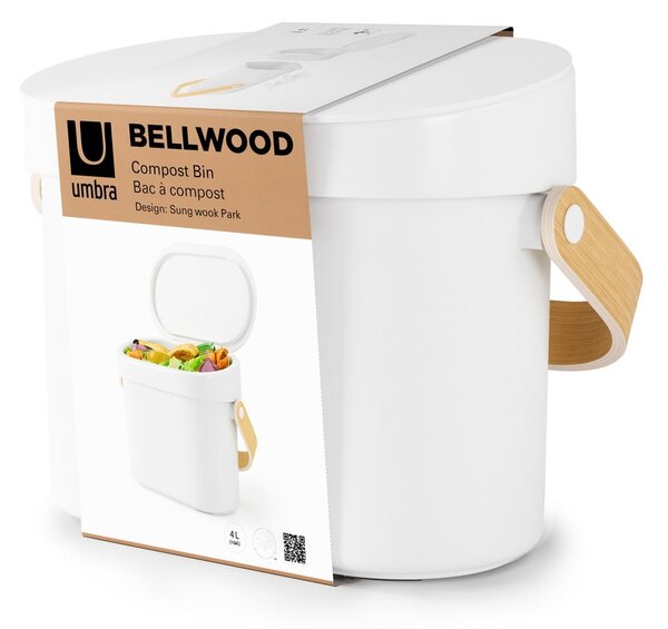 Biały pojemnik na odpadki organiczne 4 l Bellwood – Umbra