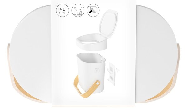 Biały pojemnik na odpadki organiczne 4 l Bellwood – Umbra