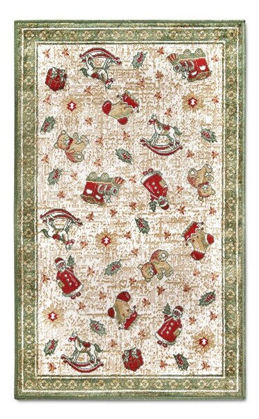 Zielony dywan z mieszanki bawełny ze świątecznym motywem 50x80 cm Toy's Delight Green Christmas – Villeroy&Boch