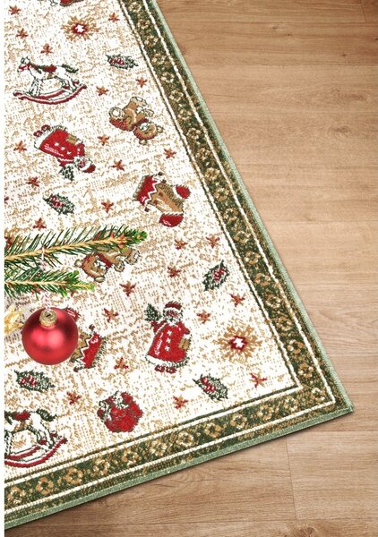 Zielony dywan z mieszanki bawełny ze świątecznym motywem 50x80 cm Toy's Delight Green Christmas – Villeroy&Boch