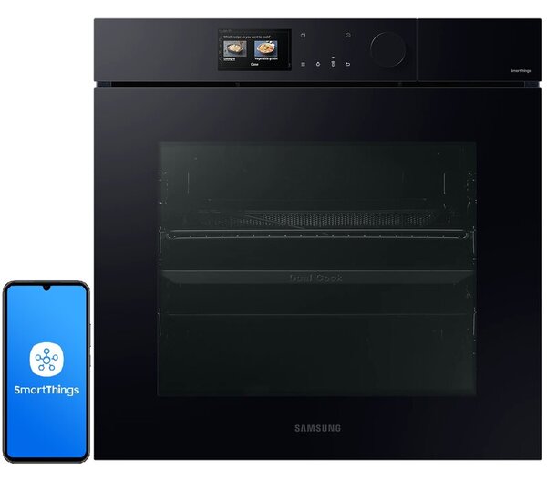 Piekarnik SAMSUNG NV7B7997AAK U2 Dual Cook AI Elektryczny parowy Czarne szkło A+