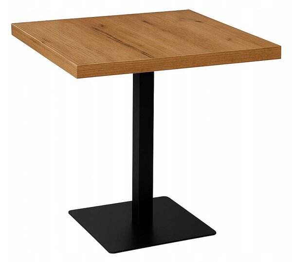 Stolik Stół do kawiarni restauracji 60x60 Metal Dąb Craft PROMOCJA I ArtDHome