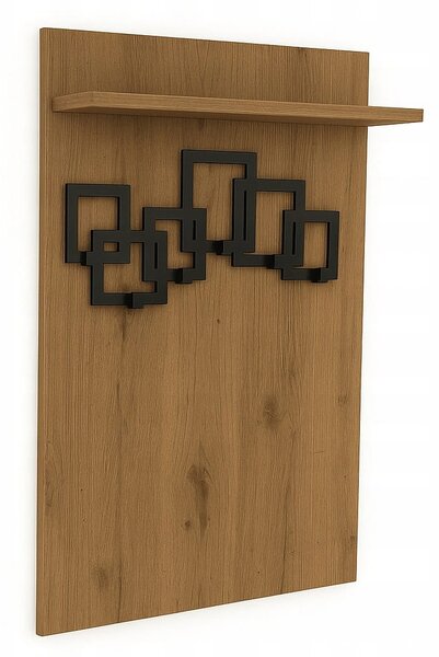 Wieszak na ubrania Garderoba 60cm x 100cm Dąb Craft PROMOCJA I ArtDHome