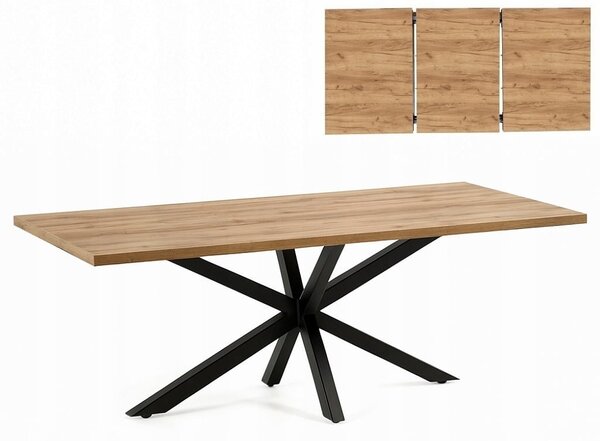 Stół Pająk 70x120/170 rozsuwany gr.36mm LOFT Dąb Craft PROMOCJA I ArtDHome