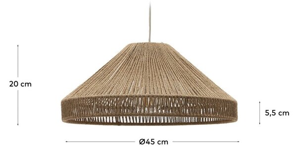 Naturalny abażur ø 45 cm Pontos – Kave Home