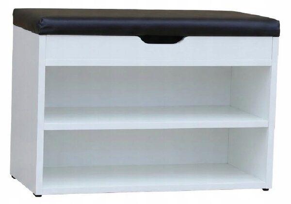 Szafka na buty z siedziskiem 70 cm Biały Alaska PROMOCJA Kod: 5165