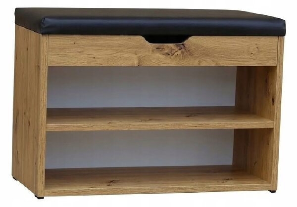 Szafka na buty z siedziskiem 70 cm Dąb Craft Złoty PROMOCJA Kod: 5165