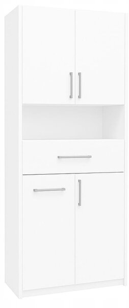 Szafka łazienkowa stojąca z koszem 60 cm Biała Alaska PROMOCJA I ArtDHome