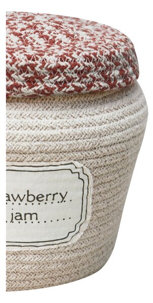 Kremowy tekstylny dziecięcy kosz na zabawki ø 20x23 cm Jam Jar – Lorena Canals
