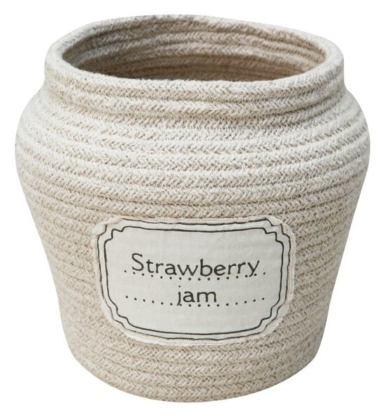 Kremowy tekstylny dziecięcy kosz na zabawki ø 20x23 cm Jam Jar – Lorena Canals