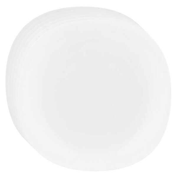 Altom Zestaw płytkich talerzy ze szkła opalowego White harmony 28 cm, 6 szt